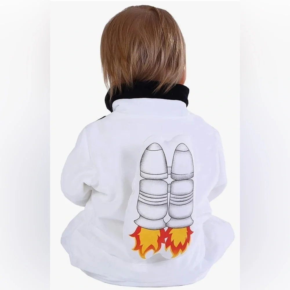Astronaut costume baby White Space Commander Baby Jumpsuit 3-6 months